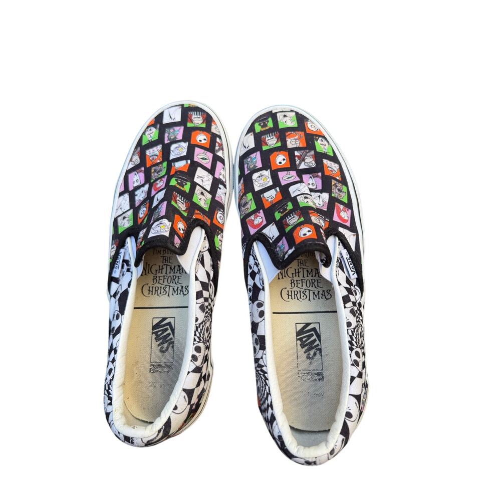 Vans x Nightmare Before Christmas Slip On Shoes Men 7 Women 8.5 Characters